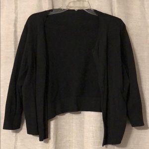 Cropped black sweater